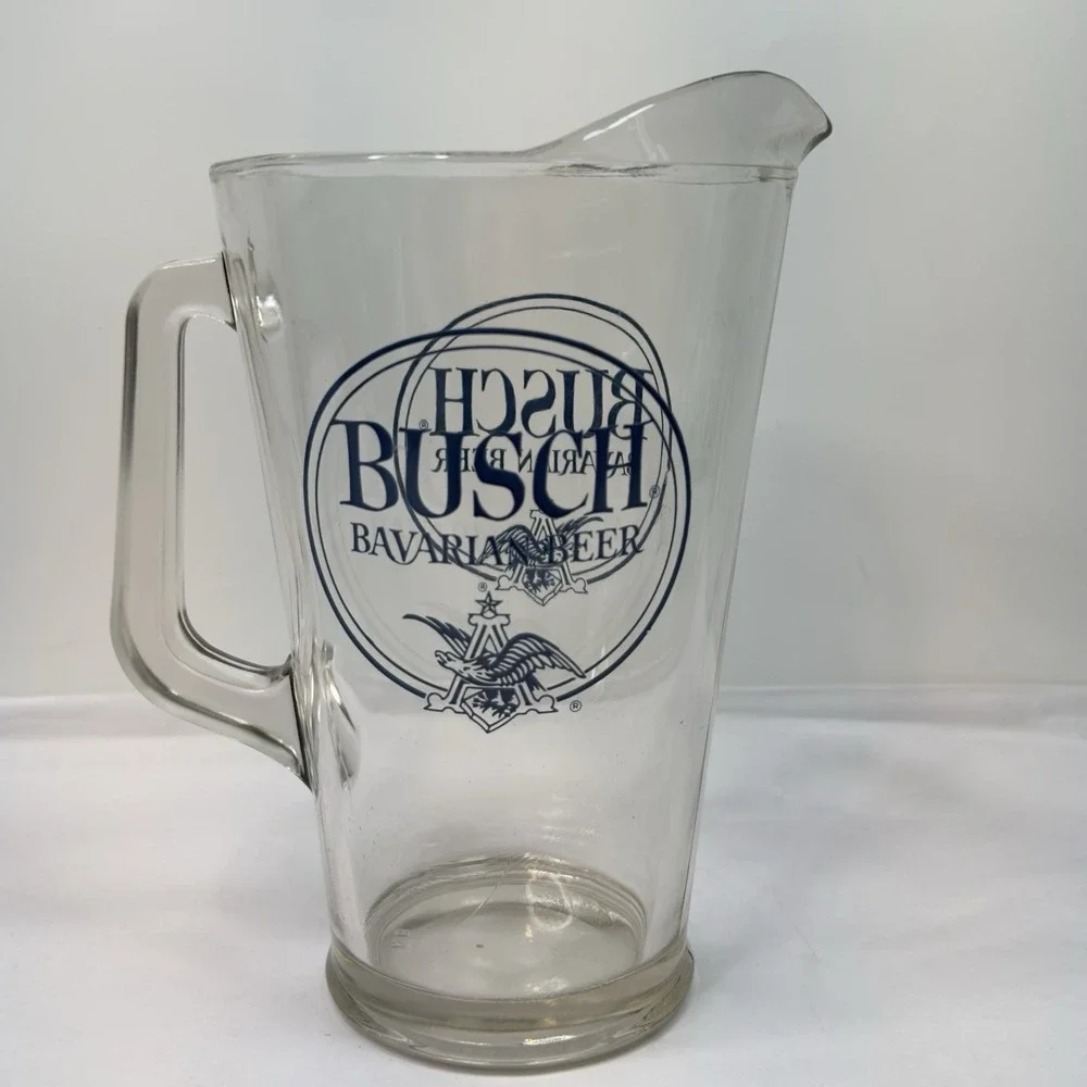 Vintage Busch Bavarian Beer Large Pitcher